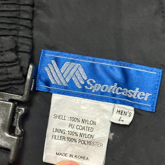 ~~SPORTSCASTER MENS L Ski SUSPENDER PANTS INSULATED Snow Board Snow Pants - Picture 4 of 5